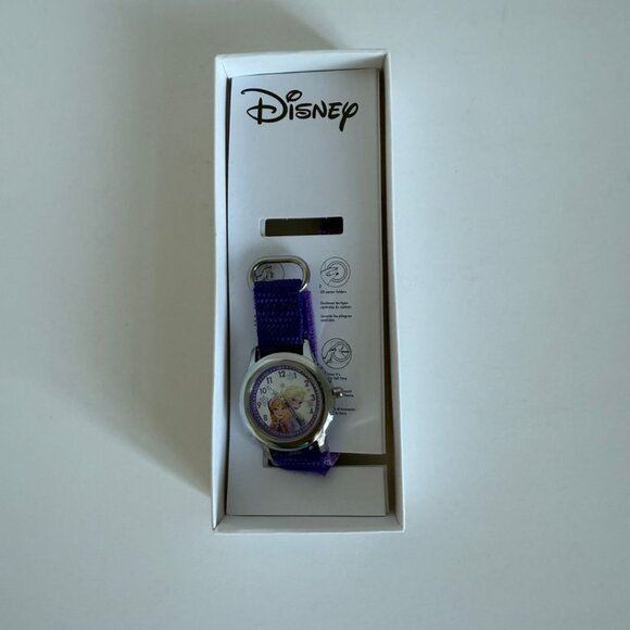 NWT - Disney Frozen Kids' Stainless Steel Time Teacher Analog Quartz Strap Watch - Picture 9 of 10